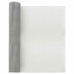 vidaXL Gaasnet 40 x 2000 cm 18 mesh Roestvrij staal 304 zilver