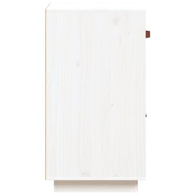 vidaXL Dressoir 34x40x75 cm massief grenenhout wit
