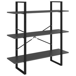 vidaXL Boekenkast 100x30x105 cm bewerkt hout grijs