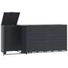 vidaXL Containerberging 4 containers 276x79x117 cm staal antraciet