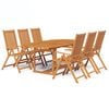 vidaXL 7-delige Tuinset massief acaciahout 150-200 cm