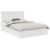 vidaXL Opslag bed met lade met opslag Wit 150 x 200 cm Bewerkt hout