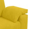 vidaXL Loveseat Sofa Geel 120 cm Fluweel
