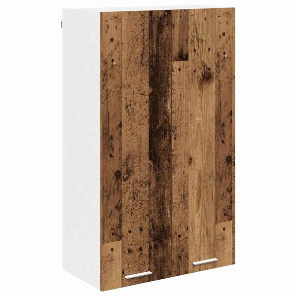 vidaXL Hangkast met opslag Oudhout 60 x 31 x 100 cm Bewerkt hout