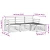 vidaXL Sofa-Sets 4 pcs Naturel Massief Acaciahout