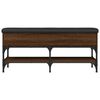 vidaXL Schoenenbank 102x32x45 cm bewerkt hout bruin eikenkleur