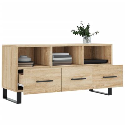 vidaXL Tv-meubel 102x36x50 cm bewerkt hout sonoma eikenkleurig