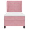 vidaXL Boxspringbed met matras Roze 190 x 90 cm Polyester