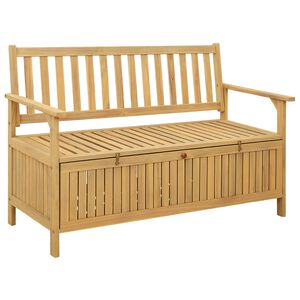vidaXL Opslagbank 2 -Seater 120 x 63 x 84 cm Massief Acacia