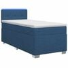 vidaXL Boxspring Bed met Matras en LED Blauw 100 x 200 cm Stof