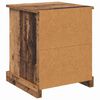 vidaXL Nachtkastje 2 pcs Oudhout 39 x 39 x 47.5 cm Bewerkt hout