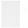 vidaXL Raamblind met gordijnen Wit Aluminium