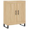 vidaXL Dressoir 69,5x34x90 cm bewerkt hout sonoma eikenkleurig