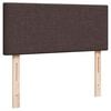 vidaXL Ottoman bed met matras 120x190 cm stof donkerbruin