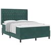 vidaXL Boxspringbed met matras Donkergroen 140 x 200 cm Fluweel