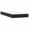 vidaXL Boxspring met matras fluweel zwart 80x220 cm