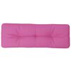 vidaXL Palletkussen 120x40x12 cm stof roze