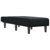 vidaXL Chaise longue fluweel zwart