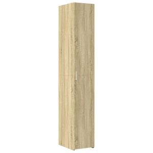 vidaXL Hoge kast 30x42,5x185 cm bewerkt hout sonoma eikenkleurig