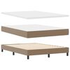 vidaXL Boxspringbed met matras Cappuccino 140 x 200 cm Kunstleer