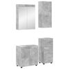 vidaXL Badkamermeubelset TULUM 4 pcs Beton Grijs 60 x 34 x 63 cm