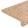 vidaXL Trapmatten 15 st 65x21x4 cm Goud Rechthoekige Rand