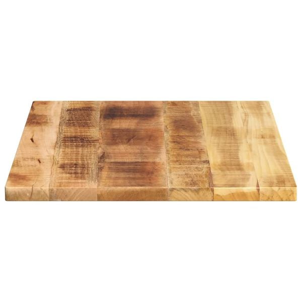 vidaXL Tafelblad rechthoekig 80x50x3,8 cm massief ruw mangohout