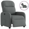 vidaXL Fauteuil elektrisch verstelbaar stof donkergrijs
