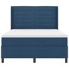 vidaXL Boxspringbed met matras met hoofdeinde Blauw 190 x 140 cm Stof