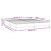 vidaXL Boxspring bed kunstleer zwart 160x200 cm
