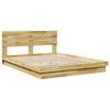 vidaXL Bedframe hoofdeinde zonder matras 140x200 cm massief hout eiken