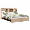 vidaXL Bed met boekenkast zonder matras massief grenenhout 180x200 cm
