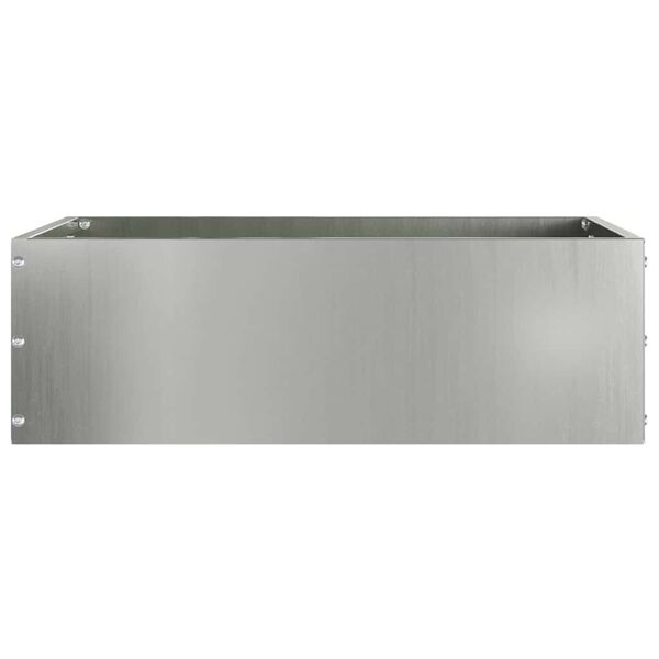 vidaXL Tuinrand Zilver 40 x 40 x 13 cm Gegalvaniseerd staal