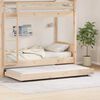 vidaXL Bedframe Naturel 90 x 200 cm Massief grenenhout