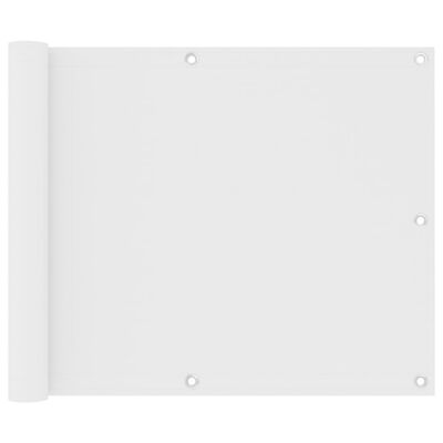 vidaXL Balkonscherm 75x300 cm oxford stof wit