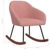 vidaXL Schommelstoel stof roze