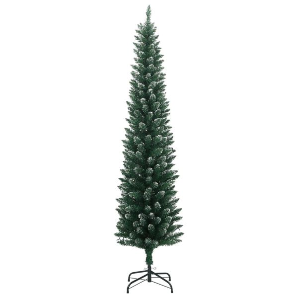 vidaXL Kunstkerstboom smal met 300 LED's 210 cm