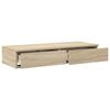 vidaXL Bedlades met lade Sonoma Eiken 90 x 36,5 x 16,5 cm Bewerkt hout