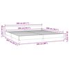 vidaXL Bedframe met hoofdeinde zonder matras 200x200 cm bruin