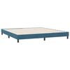 vidaXL Bedframe zonder matras 180x210 cm fluweel donkerblauw