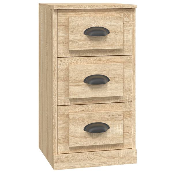 vidaXL Dressoir 36x35,5x67,5 cm bewerkt hout sonoma eikenkleurig