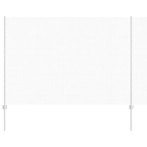 vidaXL gelast draadhek met palen 50 x 1,5 m Gegalvaniseerd staal Mesh