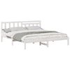 vidaXL Bedframe met hoofdeinde Wit 180 x 200 cm Massief grenenhout