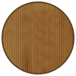 vidaXL Vloerkleed rond 60 cm bamboe bruin
