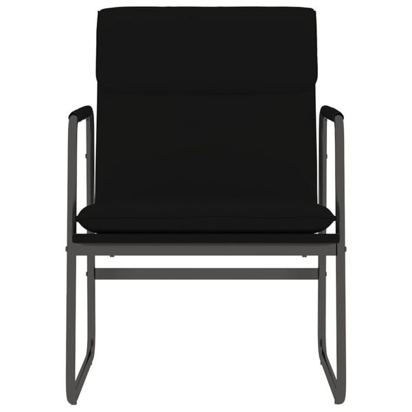 vidaXL Loungestoel 55x64x80 cm kunstleer zwart