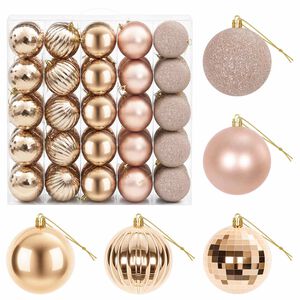 vidaXL Kerstballen set 50 st Rose Gold 8 cm Polystyreen