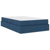 vidaXL Opbergbed met matras met matras Blauw 120 x 200 cm Polyester
