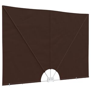 vidaXL Balcony Privacy Screen Rechthoekig 150 x 300 cm Polyester Bruin