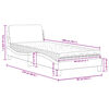 vidaXL Bed met matras "Dover" fluweel roze 80x200 cm