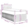 vidaXL Boxspring met matras fluweel donkergrijs 100x200 cm